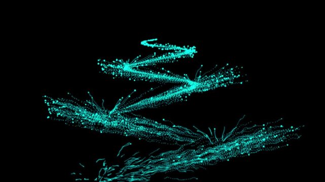 Magic pixie dust path with luxury white glitter sparkles star trail, Christmas glitter stars isolated on black screen, 4K high-quality fairy tail glitter particles for festive video overlays