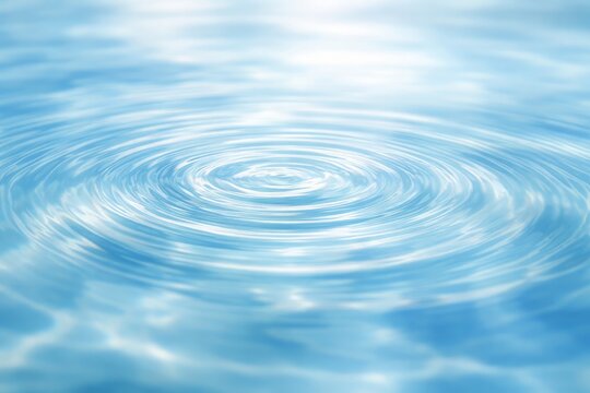 Water Ripple Background Calm Blue Surface Wave Abstract Texture