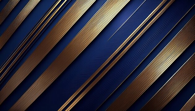 dark blue background with diagonal gold lines and shadows