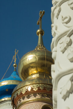 ornamented column and domes