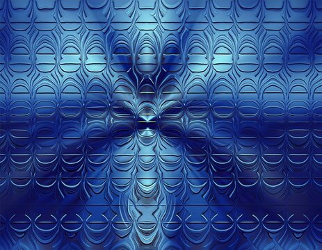 blue background metal pattern