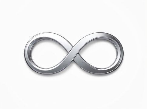Infinity symbol on a white background