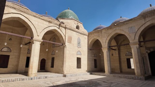 A view from the historic Hadim Suleiman Pasha Mosque in the Cairo Citadel, located in Cairo, Egypt.
