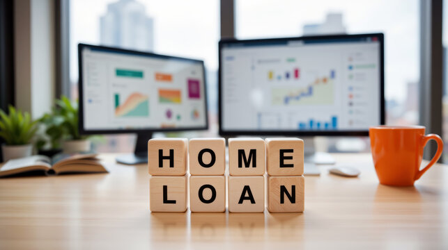 Home loan financing in a lender workflow, where mortgage approval, down payment estimates, interest rate changes and borrower affordability checks shape real estate purchase decisions