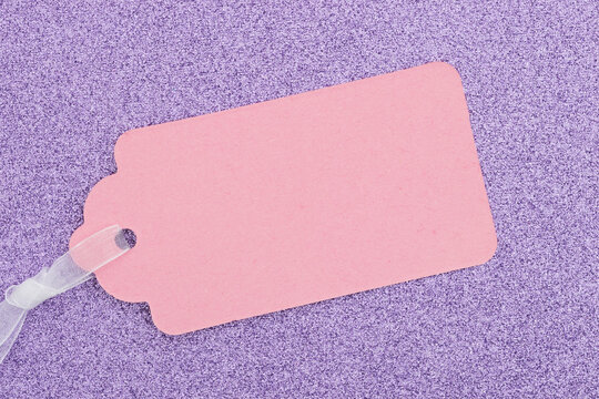 Blank gift tag for festive mockup