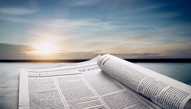 empty newsprint background for design projects copy space press