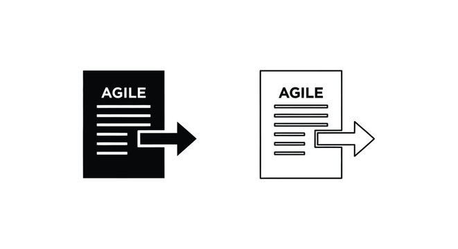 Mastering Agile Methodology: Boost Productivity & Efficiency Vector