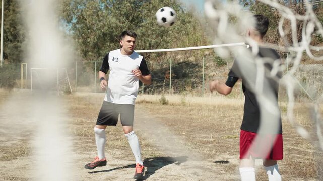 Intense Header Shot Training During A Session