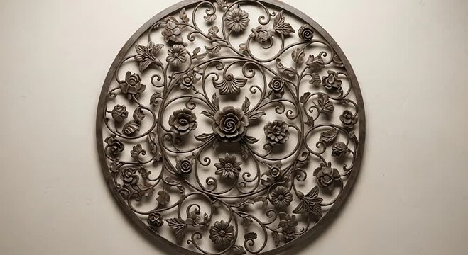 Vintage Ornamental Metal Pattern