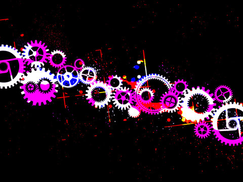 abstract background with stars