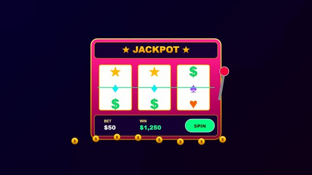 An immersive sports betting interface featuring a vibrant neon slot machine animation where spinning reels transition toward a high stakes monetary jackpot reward sequence