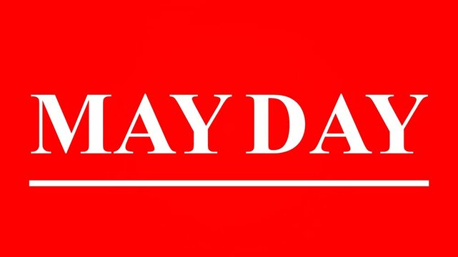 Mayday Alert Signal Background for Emergency or Help Themed Design