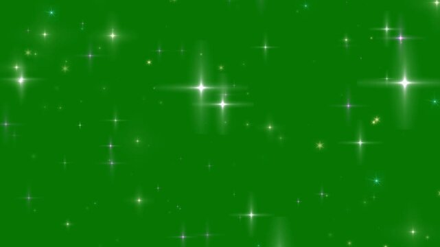 Dark Green 006400 Hex Code Stars Twinkle Glitter Sparkles Particles Space Cosmos For Ads Backgrounds seamless loop animation corporate video presentation promo animation template business marketing ad
