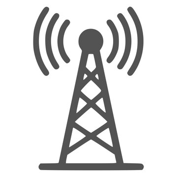 Network tower icon,Simple design illustration.