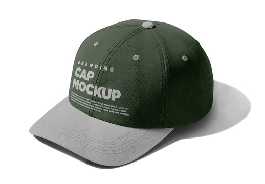 Cap Mockup Isometric View