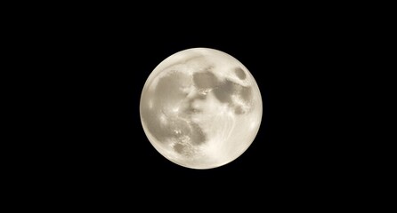 Fototapeta premium A detailed moon image highlighting the interplay of light and shadow across its surface, creating depth and realism.