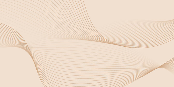 Abstract background with lines and grid. Medium banner size. Element for design. Vector background for brochure, booklet, flyer, poster. Beige color. Summer. Coffee, cafe