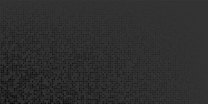 Modern abstract dark background featuring a smooth halftone dot pattern with subtle gradient shading. Clean and professional design suitable for technology themes, corporate branding, 