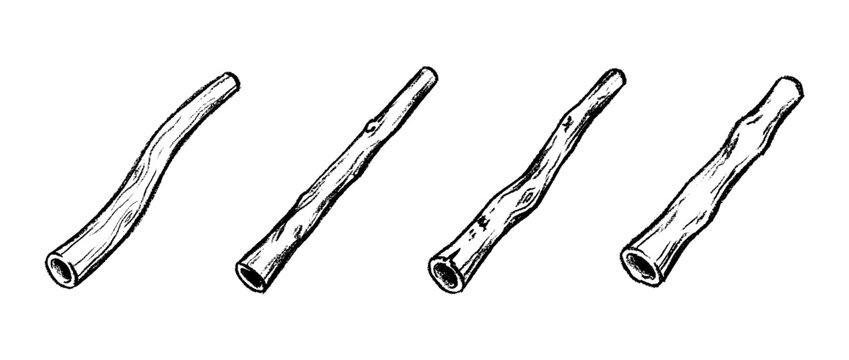 didgeridoo , chalk texture vector set
