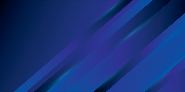 Abstract blue diagonal lines background with glowing gradient light effect. Creative element design in vetor illustration