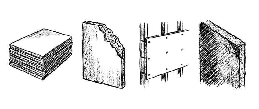 gypsum board , chalk texture vector set