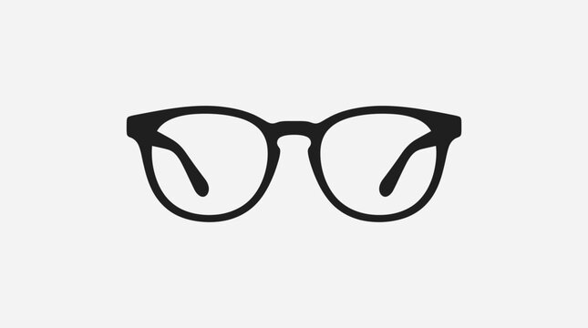 Black Plastic Eyeglasses for Women.