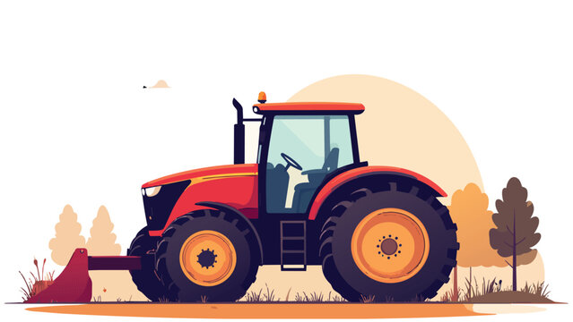 tractor with a tractor