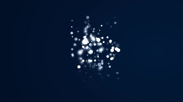 Premium 4K loop background of White glowing stars and shapes with custom vertical flow. Designed for cinematic intros, LED backdrops, and high-end video production. Features 5 particle types 