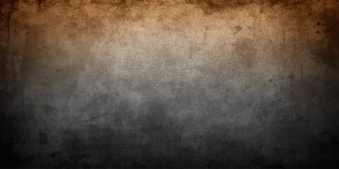 Obraz premium A dark vintage grunge metal background features a dirty aged concrete wall texture with a rough black stone pattern and a gray textured paper backdrop design