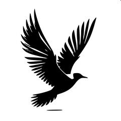Fototapeta premium Coastal Bird Motion Flight Silhouette