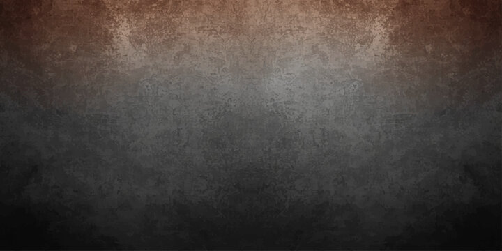 Aged dark brown and black leather texture with a grunge vintage pattern on a rough antique material surface for a blank backdrop design