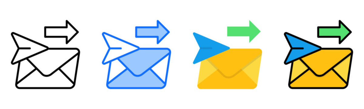 Sending Icon Collection Set Multiple Style