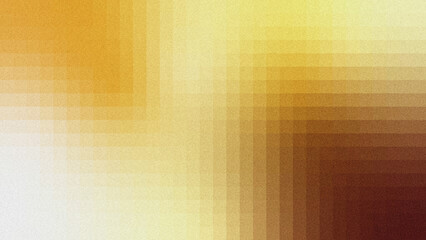 Fototapeta premium Abstract warm-toned gradient background with golden, amber, brown hues, subtle grid lines, and grainy noise texture.