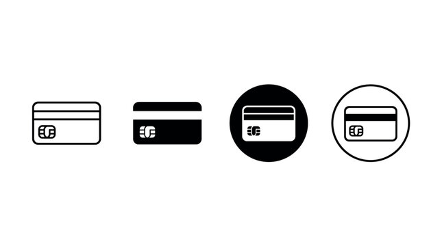 Payment methods comparison credit card types and designs financial sector graphic representation minimalist style