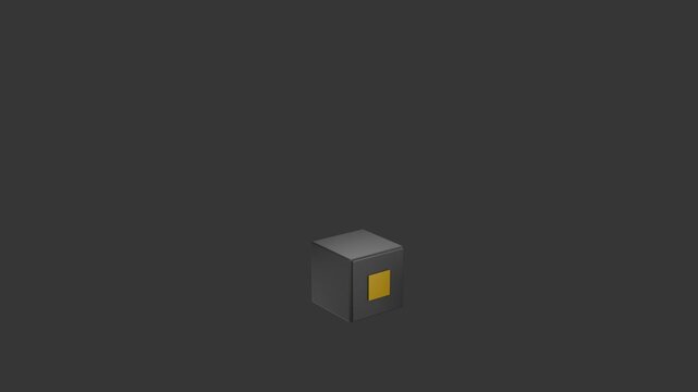Minimalist Box: A simple, elegant box stands solitary against a muted background, exuding an air of understated charm and artistic minimalism. 