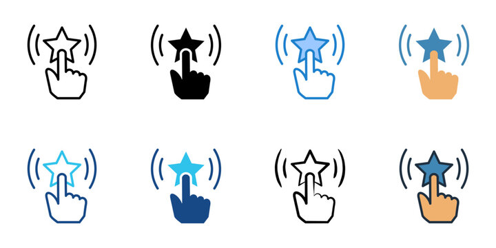 Experiential branding icons set multiple style collection. Editable stroke 
