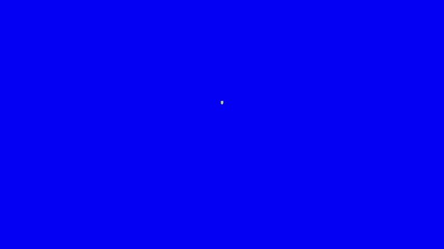 Solitary Dot on Cobalt Canvas: An intriguing, tiny, bright, solitary dot floats on a canvas of deep, rich, cobalt blue.