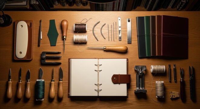 Comprehensive Leathercraft and Bookbinding Tools Collection for Artisanal Creations