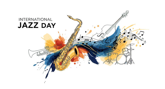 Saxophone Instrument Music Jazz Day.