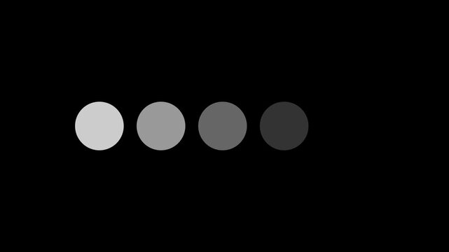 Gradient circles progression on black background grayscale shades high quality professional