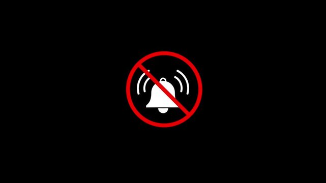 No sound symbol mute icon bell with red prohibition sign sound off no noise silent stop sound volume off sound off no noise silent stop sound volume off