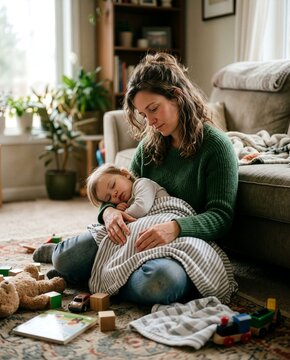 Authentic Mother and Child Emotional Moments &ndash; Real Lifestyle Motherhood Collection