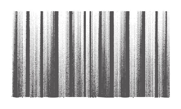 Gray halftone vertical stripes pattern with varying dot density