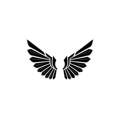 Fototapeta premium A detailed illustration of wings spread wide in flight is depicted.