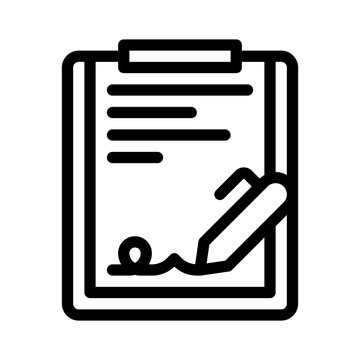 signoff line icon