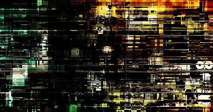 Virtual Data Technology With Backup Information Art Loop Looping Background