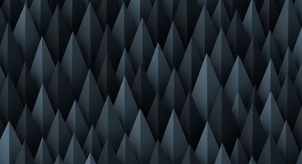 Naklejka premium Abstract Dark Geometric Spikes Background Texture.