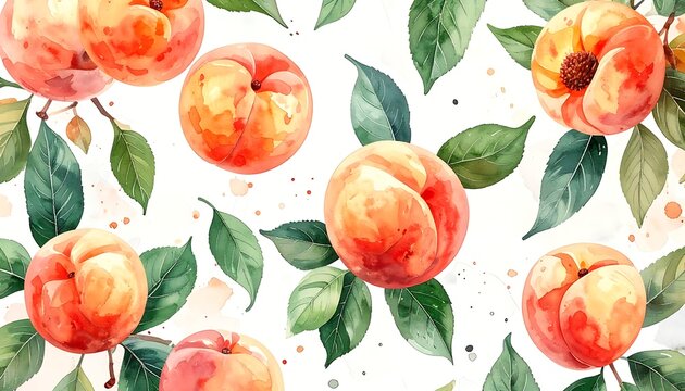 Ripe peaches pattern