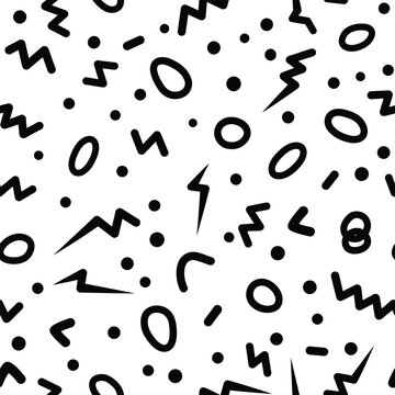 Black and white abstract pattern with random dots and geometric shapes hand drawn dot pattern graphic design minimalist pattern modern pattern retro pattern illustration pattern background pat