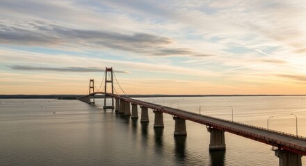 Obraz premium Calm Sunset over Long Bridge